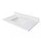 30 inch White Solid Surface Bathroom Vanity Counter Top With Sink - Chans Furniture