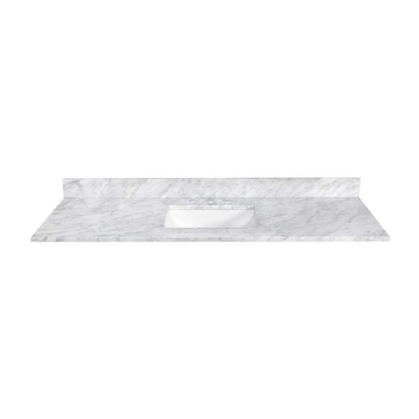 42 inch Carrara Vanity Counter Top With Sink - Chans Furniture