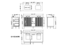 60 Inch Double Sink Wood Finish Odelia Bathroom Vanity With White Quartz Top