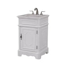21" Benton Collection Antique white Teega Bathoom Sink Vanity CF-3006W-AW - Chans Furniture