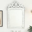24 Inch Asger Mirrored Reflection Silver Trim Asger Bathroom Sink Vanity