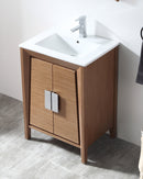 24 Inch Larvotto Light Wheat Modern Contemporary Modern Bathroom Vanity