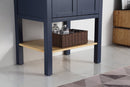 24" Tennant Brand Arola Small Slim Narrow Navy Blue Bathroom Vanity - CL-208NB-24 - Chans Furniture