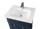 24" Tennant Brand Felix Modern Navy Blue Sink Bathroom Vanity 1810-Z24NB - Chans Furniture