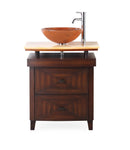 28" Benton Collection Onyx counter top Verdana Vessel Sink Bathroom Vanity SW029 - Chans Furniture