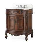 30 Inch Antique Style Old Timer Classic Cherry Wood Ellenton Bathroom Sink Vanity