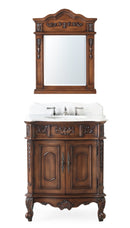 30 Inch Antique Style Old Timer Classic Cherry Wood Ellenton Bathroom Sink Vanity