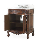 30 Inch Antique Style Old Timer Classic Cherry Wood Ellenton Bathroom Sink Vanity