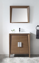 30" Tennant Brand Larvotto Light Wheat Contemporary Bathroom Vanity
