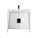 30" Tennant Brand Larvotto White Contemporary Bathroom Vanity CL-22WHT30-ZI - Chans Furniture
