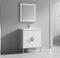 30" Tennant Brand Modern Style White Eileen Bathroom Sink Vanity - AC-66WT30 - Chans Furniture