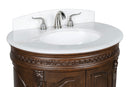 32" Benton Collection Versailles Small Colonial Bathroom Sink Vanity CF-2869W-TK - Chans Furniture