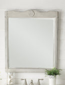 34 Inch Distressed Gray Daleville Cottage Style Bathroom Sink Vanity