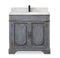 36" Benton Collection Litchfield Rustic Distressed Boho Gray Bathroom Vanity RX-2217 - Chans Furniture