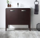 36" Tennant Brand Adagio Wenge Finish Bathroom Sink Vanity