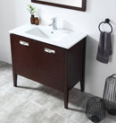 36" Tennant Brand Adagio Wenge Finish Bathroom Sink Vanity