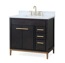 36" Tennant Brand Modern Style Beatrice Bathroom Sink Vanity Wenge Finish