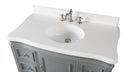 42" Benton Collection Modern Style Sesto Grey Bathroom Vanity