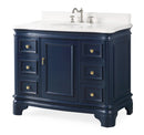 42" Benton Collection Sesto Navy Blue Bathroom Vanity