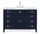 46" Benton Collection Navy Blue Zapate Bathroom Sink Vanity