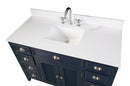 46" Benton Collection Navy Blue Zapate Bathroom Sink Vanity