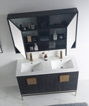 47" Tennant Brand Kuro Minimalistic Dawn Gray Double Bathroom Vanity - CL-102DG-47QD - Chans Furniture