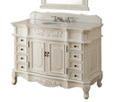 48" Antique white Morton Bathroom Sink Vanity - HF - 2815W - AW - 48