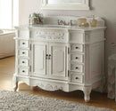 48" Antique white Morton Bathroom Sink Vanity - HF - 2815W - AW - 48