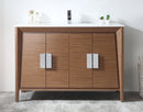 48" Larvotto Light Wheat Color Modern Bathroom Sink Vanity