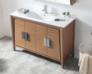 48" Larvotto White Color Modern Bathroom Sink Vanity CL-22WHT47-ZI - Chans Furniture