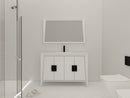 48" Larvotto White Color Modern Bathroom Sink Vanity CL-22WHT47-ZI - Chans Furniture