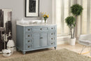 49" Benton collection Vintage Blue Cottage Glennville Bathroom Sink Vanity - GD-28328BU - Chans Furniture