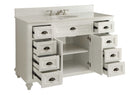 49" Cottage Style White Glennville Bathroom Sink Vanity
