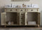 60" Abbeville Double Sink Vanity - Benton Collection Model CF-88324-60W - Chans Furniture