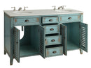 60" inch Benton Collection Abbeville Double Sink Vanity Model