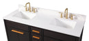 60" Tennant Brand Modern Style Beatrice Double Sink Bathroom Vanity - TB-9838-D60DK - Chans Furniture