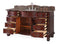 60" Traditional Style Cherry Wood Hopkinton Bathroom Sink Vanity With Baltic Brown Top GD-4437SB-60 - Chans Furniture