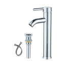 Polished Chrome Single-Handle Vessel Sink Faucet with Waterfall Spout for Elegant Bathrooms - Chans Furniture