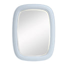 Sesto 40 - inch Contemporary White Frame Wall Mirror