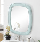 Termoli 36 - Inch Light Blue Frame Modern Style Wall Mirror