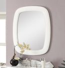 Termoli 36 - Inch White Frame Modern Style Wall Mirror