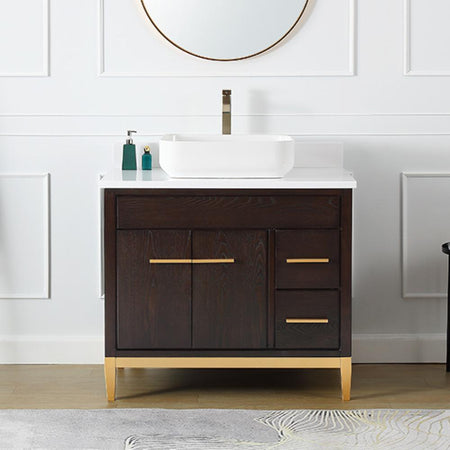 30 Inch Free Standing Single Sink Bathroom Vanities - Chans Furniture