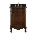 24 Inch Brown Classic Style Powder Room Debellis Small Bathroom Vanity