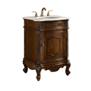 24 Inch Brown Classic Style Powder Room Debellis Small Bathroom Vanity