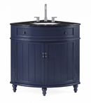 24 Inch Triadsville Freestanding Corner Bathroom Sink Vanity - White