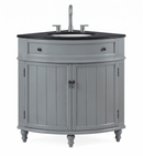 24 Inch Triadsville Freestanding Corner Bathroom Sink Vanity - White