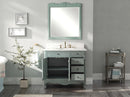 38 Inch Cottage Freestanding Distressed Vintage Blue Daleville Bathroom Vanity, Single Sink, Fully Assembled