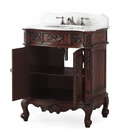 30 Inch Antique Style Old Timer Classic Cherry Wood Ellenton Bathroom Sink Vanity