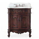 30 Inch Antique Style Old Timer Classic Cherry Wood Ellenton Bathroom Sink Vanity