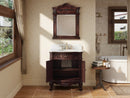 30 Inch Antique Style Old Timer Classic Cherry Wood Ellenton Bathroom Sink Vanity